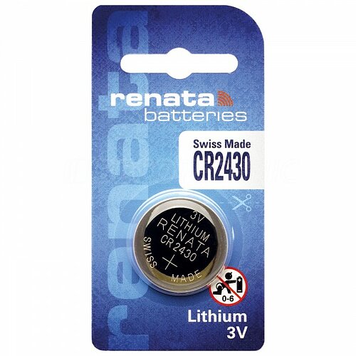 Renata CR2430 Lithium Knopfzelle 3V Batterie 1er Verpackung