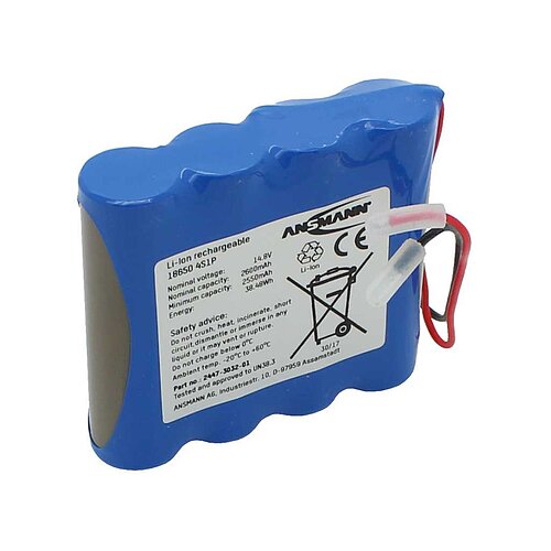 Ansmann Akkupack LiIon 14,4V 2550mAh 4S1P 2447-3032-50 Ansmann Akkupack LiIon 14,4V 2550mAh 4S1P 2447-3032-50