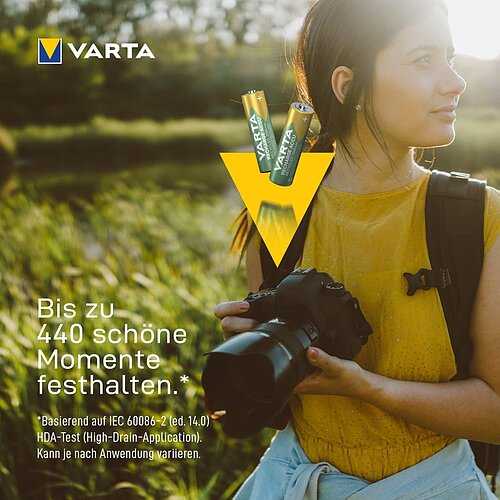 2x Varta NiMH AA Mignon 2100mAh HR6 Recycled Recharge Akku