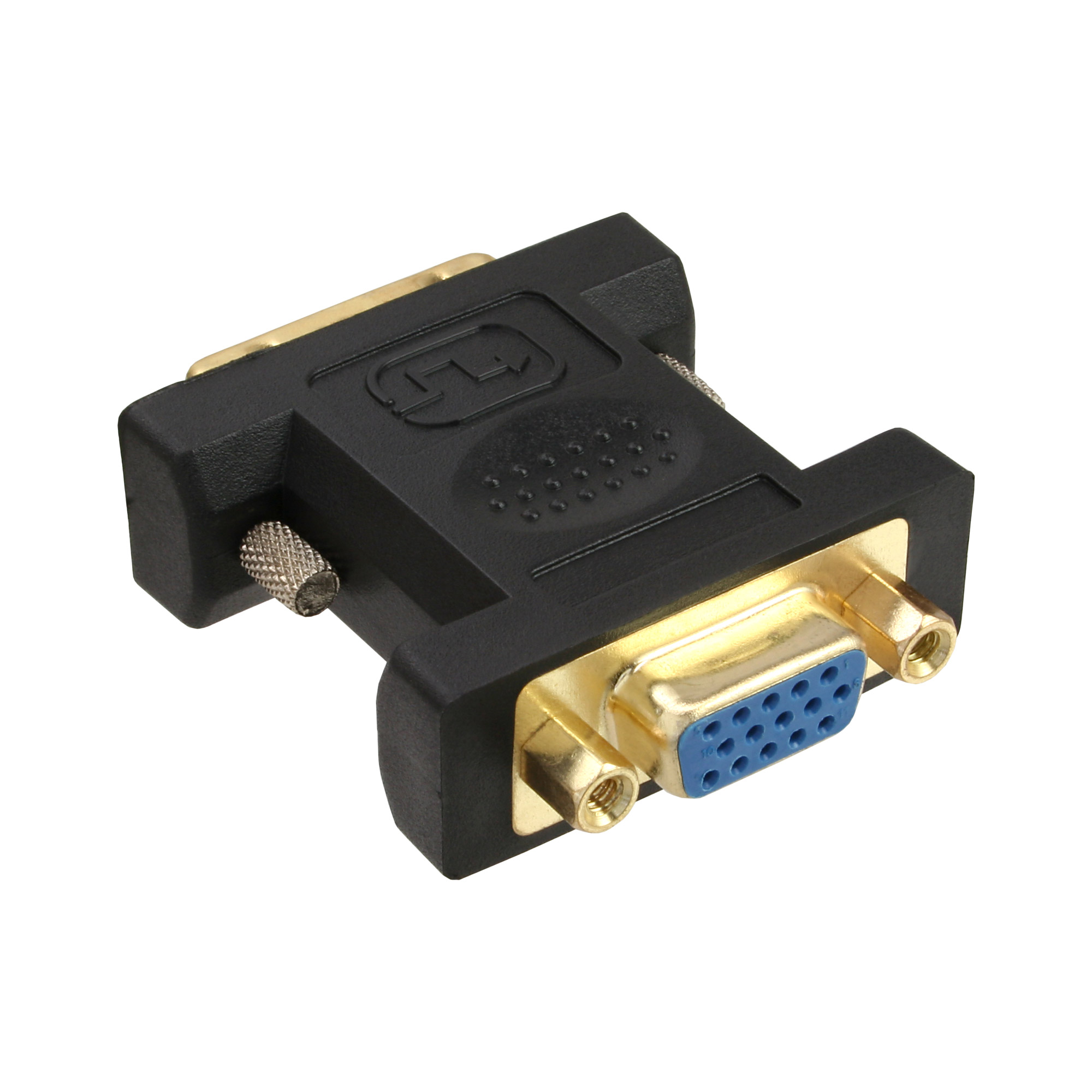 Inline® DVI-A Adapter, Analog 12+5 Stecker auf 15pol HD Buchse (VGA), vergoldet Inline® DVI-A Adapter, Analog 12+5 Stecker auf 15pol HD Buchse (VGA), vergoldet