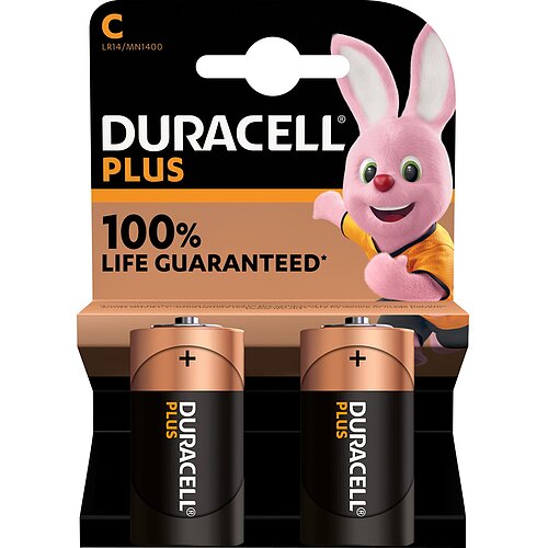 Duracell Plus Baby C LR14 Alkaline Batterie - 20er Verpackung