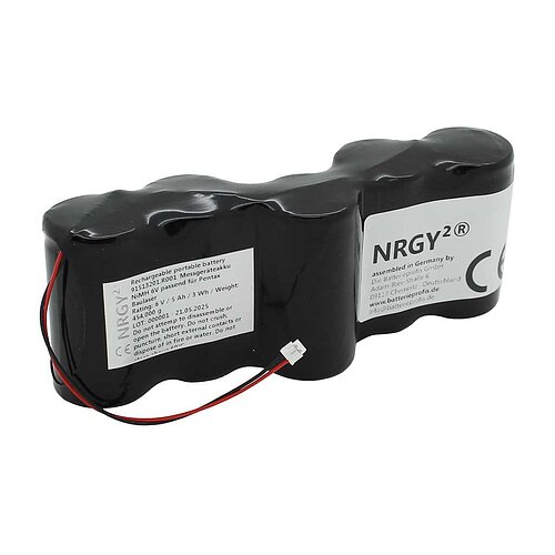 Messgeräteakku NiMH 6V 5000mAh passend für Pentax Baulaser PLP-71