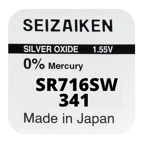 5x SR714SW 341 Silberoxid Batterie Seizaiken 1,55 V
