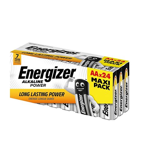 Energizer Alkaline Power AA Mignon LR6 Alkaline Batterie - 24er Box Energizer Alkaline Power AA Mignon LR6 Alkaline Batterie - 24er Box