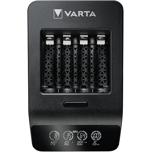 NiMH Akku LCD+ Smart Ladegerät 1,6A Varta 57684 für AA Mignon AAA Micro USB