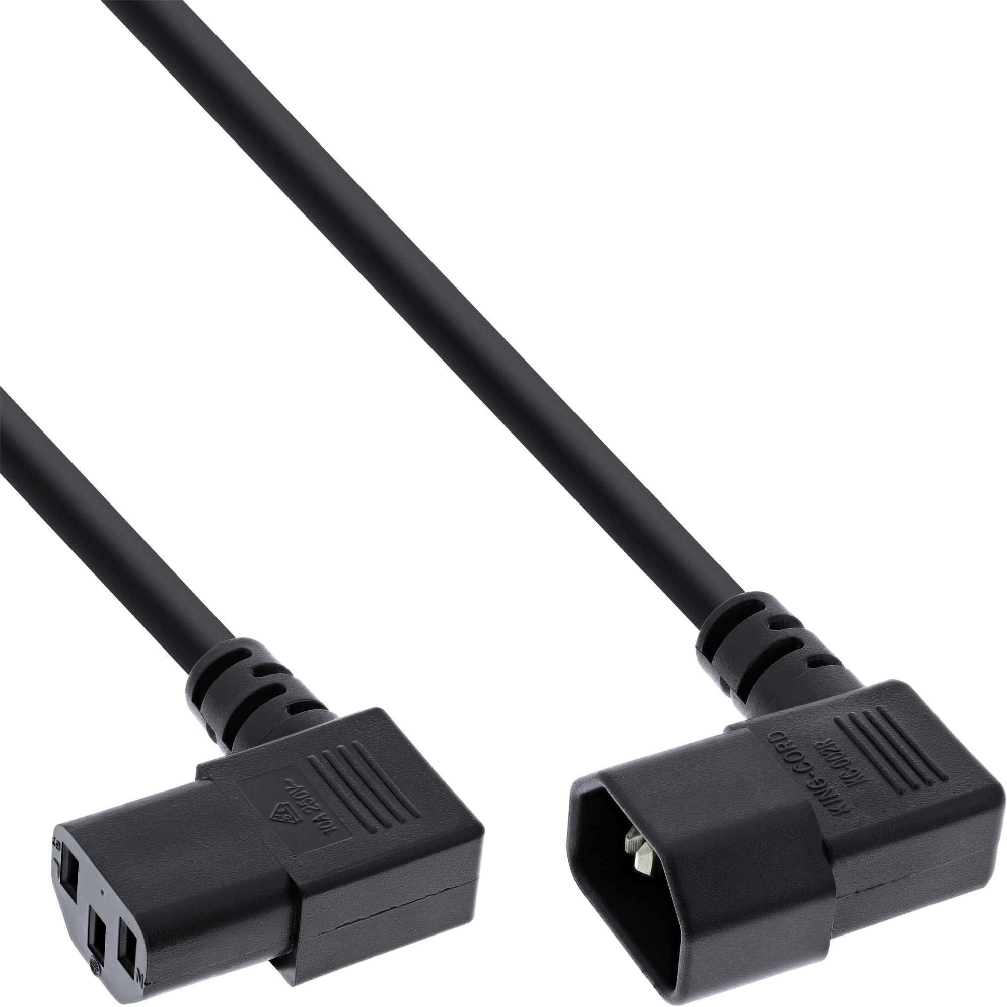 Inline® Netzkabel KaltgeräteverLängerung, C13 auf C14, 90° abgewinkelt, 5,0m Inline® Netzkabel KaltgeräteverLängerung, C13 auf C14, 90° abgewinkelt, 5,0m