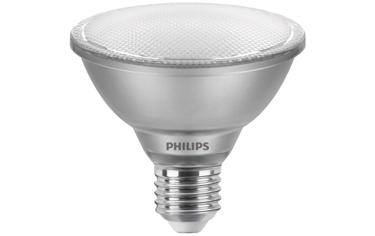 LED-Strahler Philips, E27, 9,5W, 3000K, 760lm, 230V, dimmbar