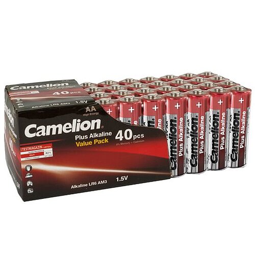 40x Camelion Plus AA Mignon LR6 Alkaline Batterien