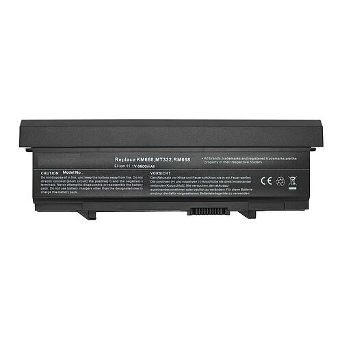 Laptopakku LiIon 11,1V 6600mAh schwarz ersetzt Dell KM742 Laptopakku LiIon 11,1V 6600mAh schwarz ersetzt Dell KM742