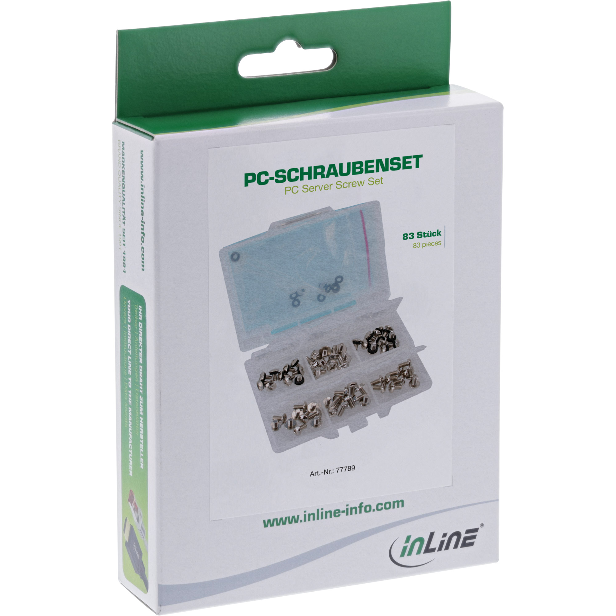 Inline® PC-Schraubenset, 83-teilig