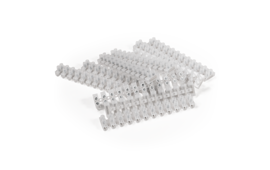 Lüsterklemme McPower, 12 Klemmen, 6,0mm², 10A, transparent, 10er-Pack