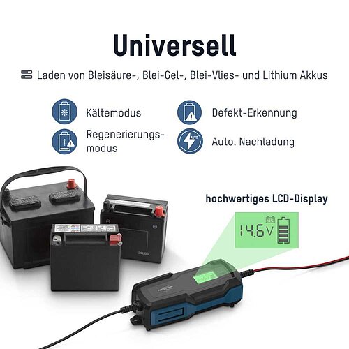 Ansmann Bleiladegerät BC 6-12V / 6A 1001-0145 Ansmann Bleiladegerät BC 6-12V / 6A 1001-0145