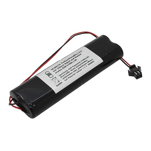 Notleuchtenakku NiMH 4,8V 1100mAh L2x2 Mignon AA mit 150mm Kabel passend für Elubat swiss 137 875 Notleuchtenakku NiMH 4,8V 1100mAh L2x2 Mignon AA mit 150mm Kabel passend für Elubat swiss 137 875