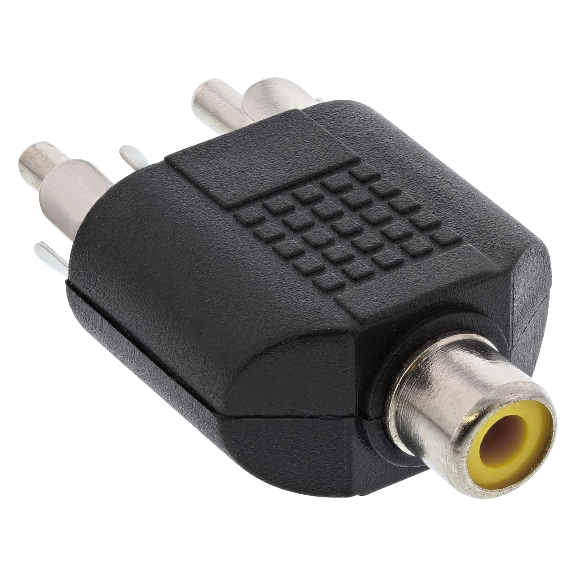 Inline® Audio Adapter, Cinch Buchse an 2x Cinch Stecker