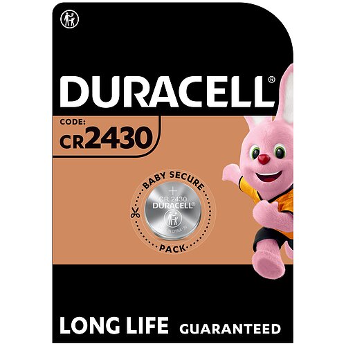 1x Duracell CR2430 Lithium Knopfzelle 3V Batterie