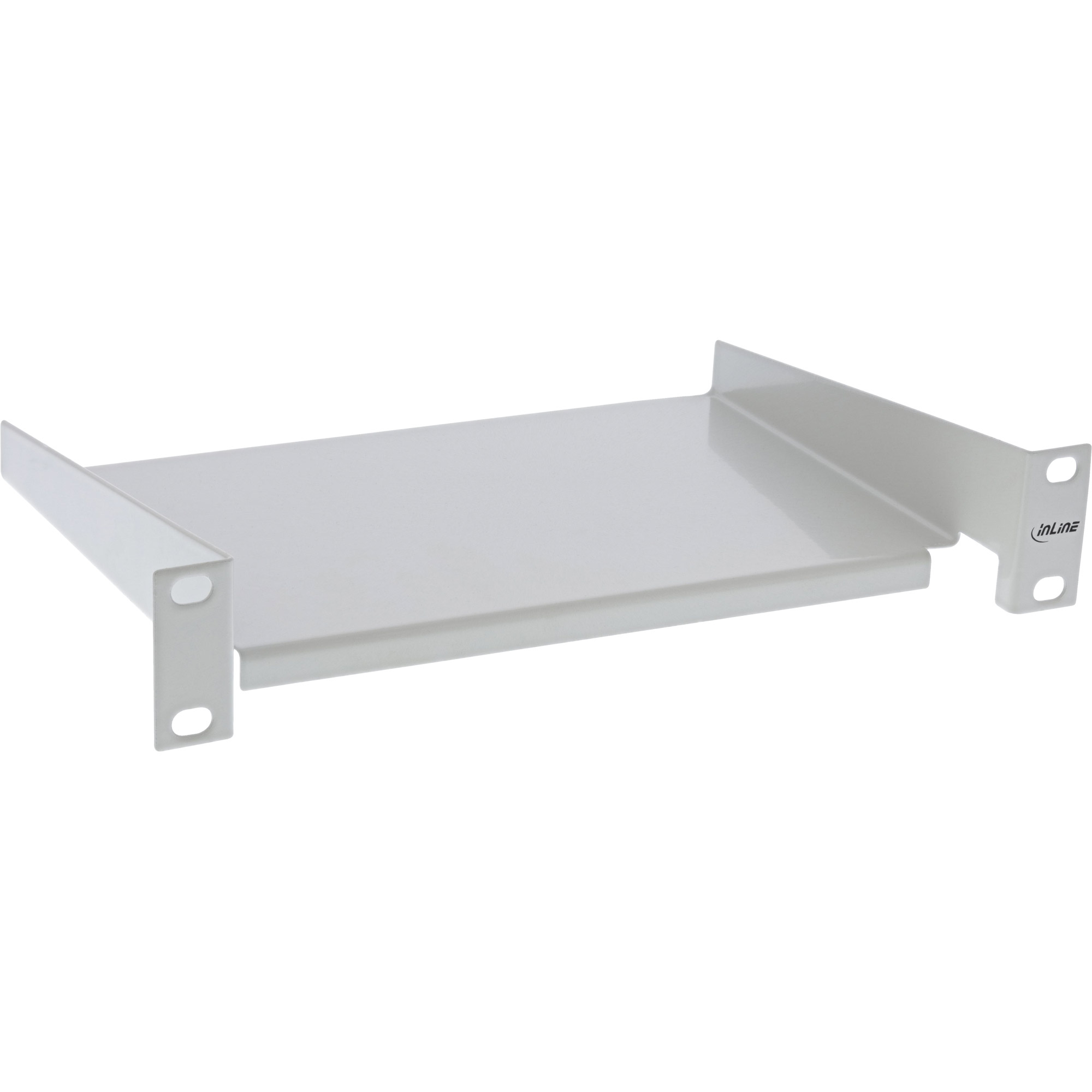 Inline® 10" Fachboden, 160mm, 10kg, 1HE, RAL 7035 grau