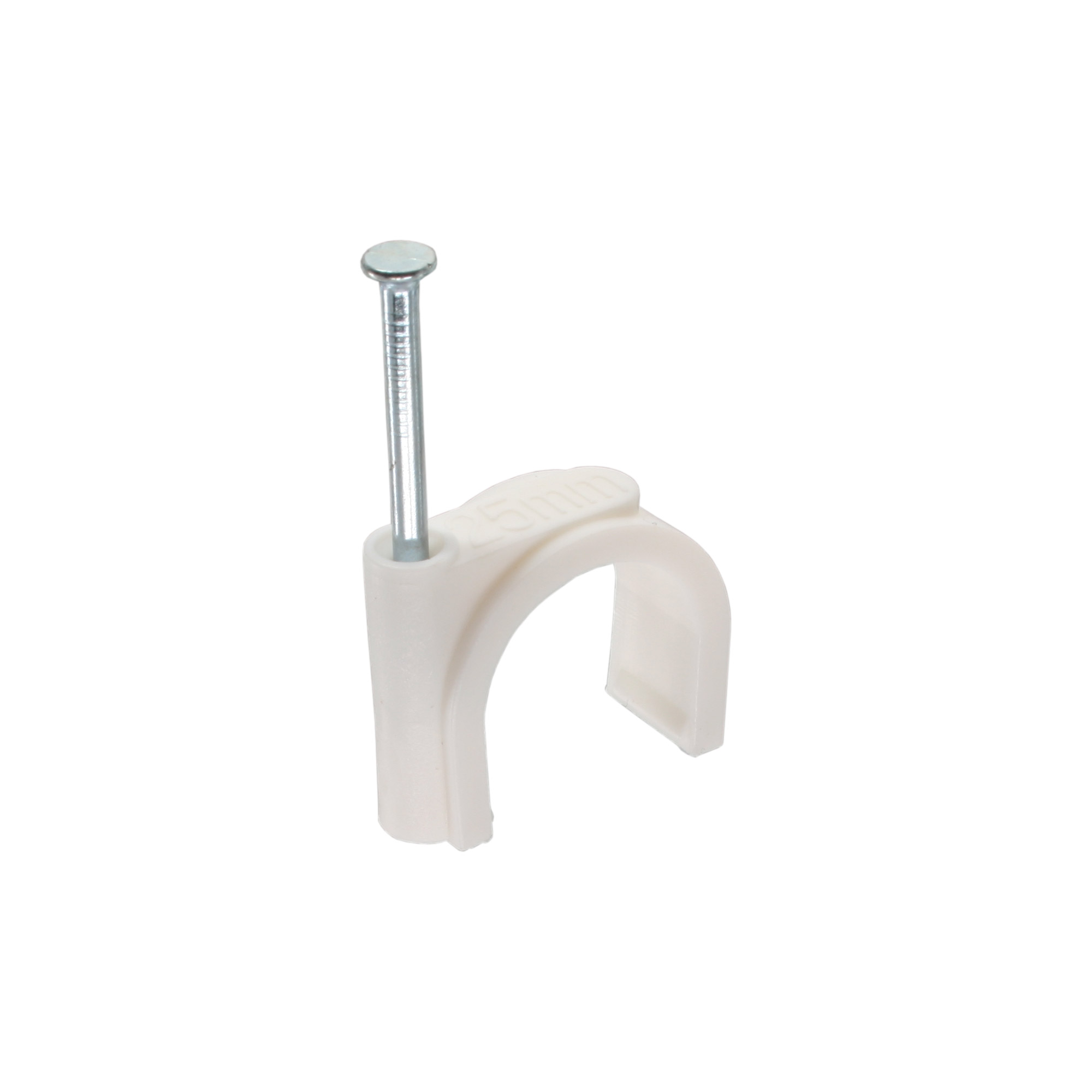 Inline® Kabelschelle 8mm rund, weiß, 100 Stück