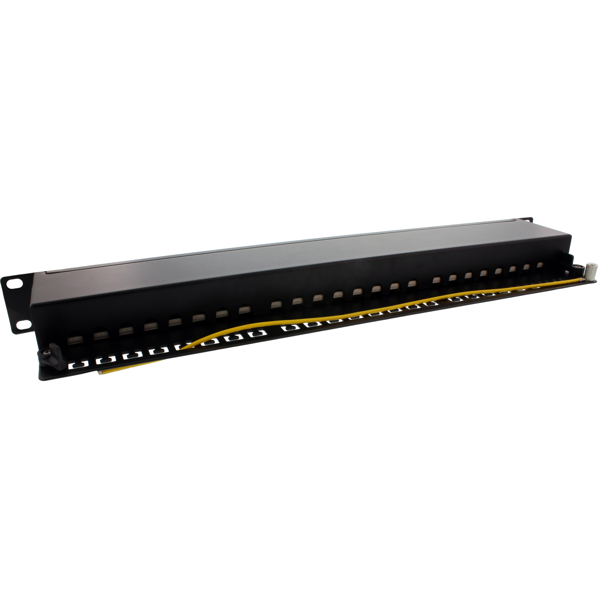 Inline® Patchfeld Cat.6A 24-fach 19" 1HE schwarz RAL 9005