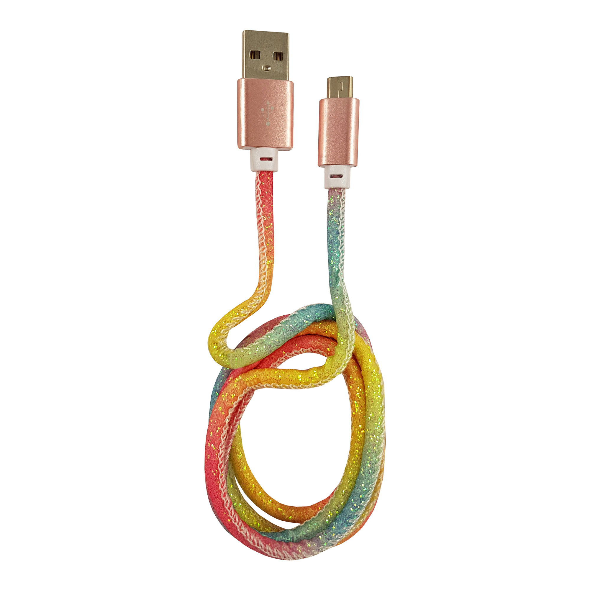 LC-Power LC-C-USB-MICRO-1M-3 USB A zu Micro-USB Kabel, Regenbogen-Glitzer, 1m LC-Power LC-C-USB-MICRO-1M-3 USB A zu Micro-USB Kabel, Regenbogen-Glitzer, 1m