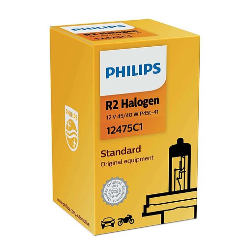 Philips R2 12V 45/40W P45t-41 12V Halogen Visio 1Stück