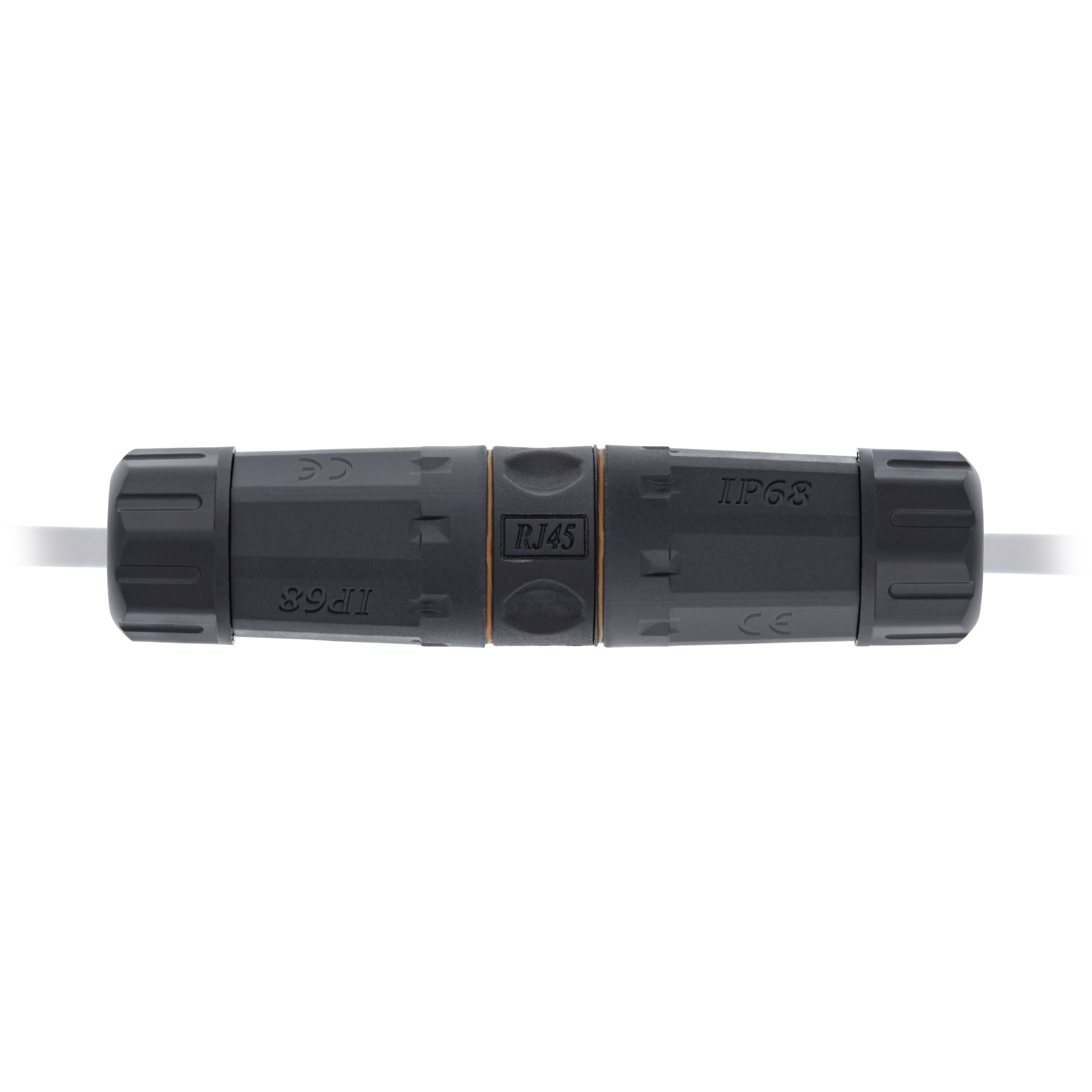 Inline® Kabelverbinder Cat.6A wasserdicht IP68, mit LSA-Technik, geschirmt