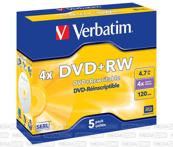 DVD+RW 4.7GB/120Min/4x Jewelcase (5 Disc) DVD+RW 4.7GB/120Min/4x Jewelcase (5 Disc)