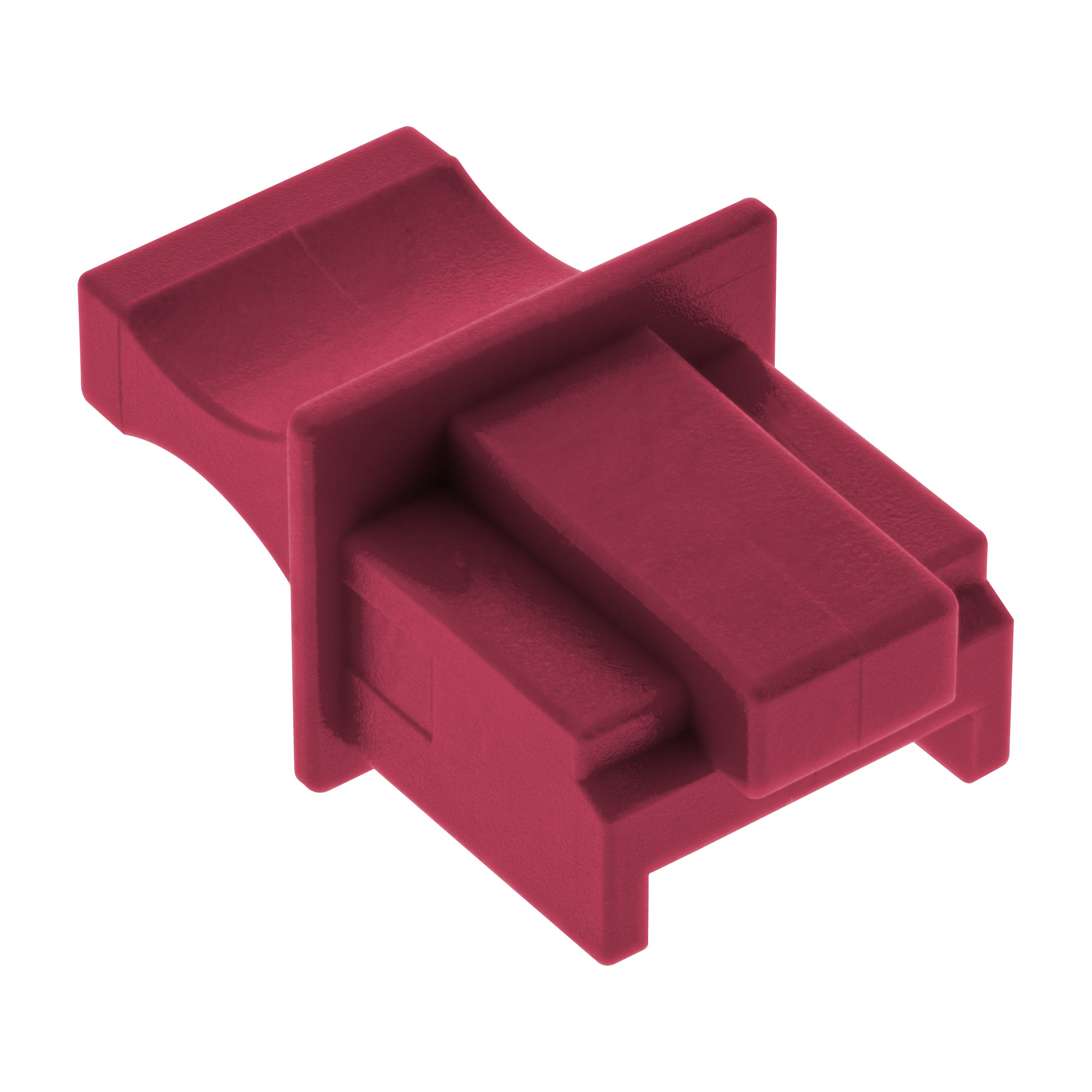 Inline® Staubschutz, für RJ45 Buchse dunkelrot 10er Blister