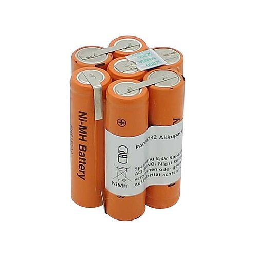 Akkupack NiMH 8,4V 1500mAh mit Lötfahnen Akkupack NiMH 8,4V 1500mAh mit Lötfahnen