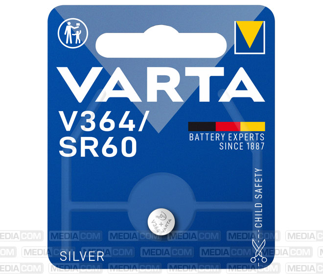 Batterie Silver Oxide, Knopfzelle, 364, SR60, 1.55V