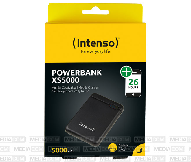 Akku Powerbank, 5.000mAh, XS5000, schwarz Akku Powerbank, 5.000mAh, XS5000, schwarz