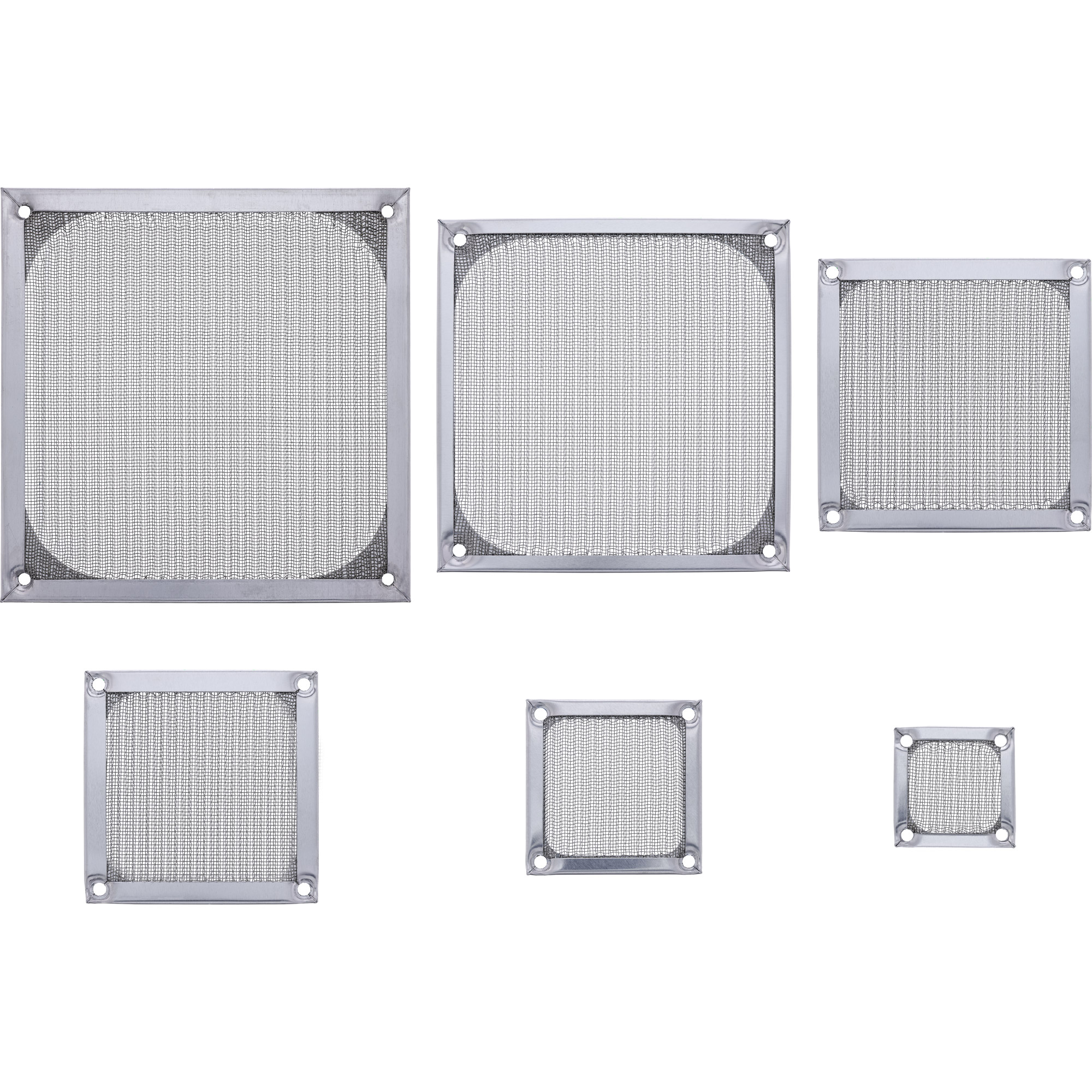 Inline® Lüftergitter, Aluminium Filter, 120x120mm