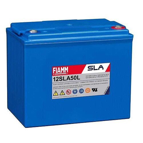 Fiamm Monolite 12SLA50L 12V 50Ah (10hr) Fiamm Monolite 12SLA50L 12V 50Ah (10hr)