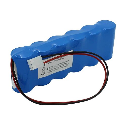 Notleuchtenakku NiCd 7,2V 2500mAh F1x6 Baby mit 250mm Kabel und Stecker ersetzt Beghelli 489.025.13 Notleuchtenakku NiCd 7,2V 2500mAh F1x6 Baby mit 250mm Kabel und Stecker ersetzt Beghelli 489.025.13