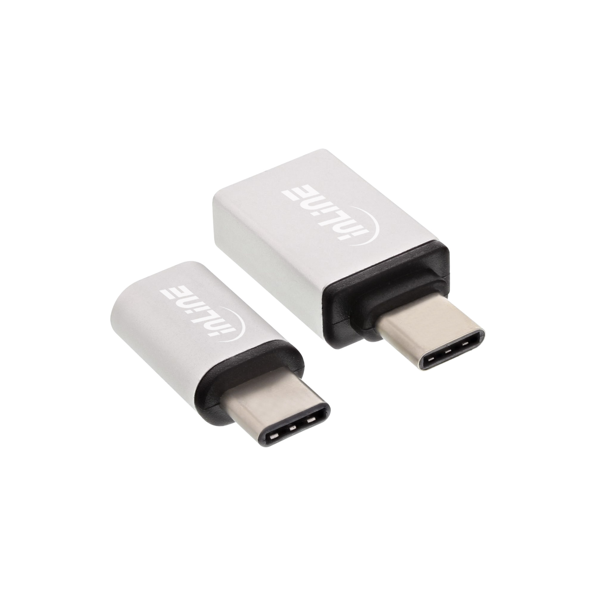 Inline® USB Adapter-Set, USB-C Stecker an Micro-USB oder USB 3.0 A Buchse
