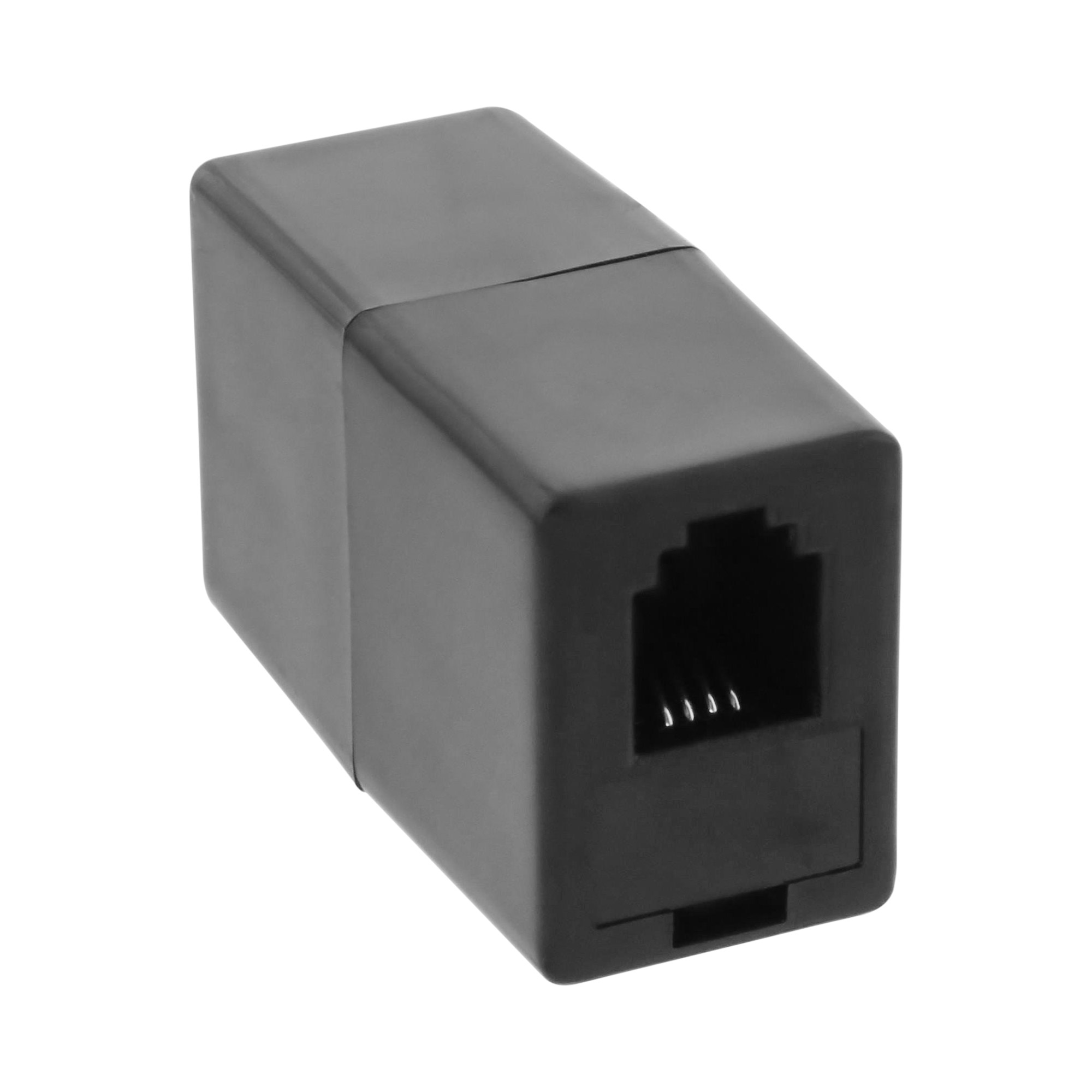 Inline® Modular Kupplung, RJ10 4P4C Buchse / Buchse Inline® Modular Kupplung, RJ10 4P4C Buchse / Buchse