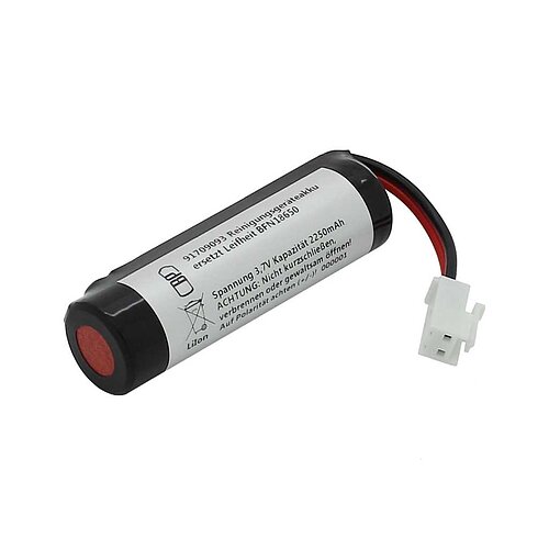 Reinigungsgeräteakku LiIon 3,6V 2500mAh ersetzt Leifheit BFN18650