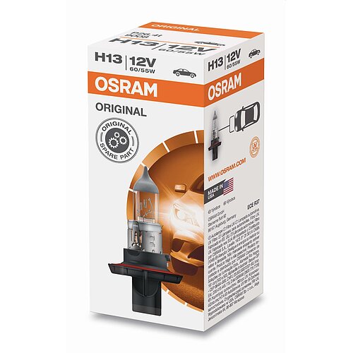 OSRAM H13 12V 60/55W P26.4t 1 Stück Original Spare Part Faltschachtel