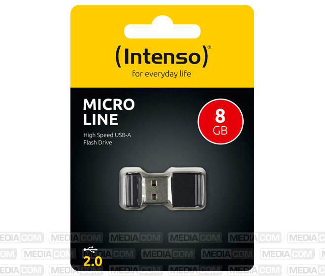 USB 2.0 Stick 8GB, Micro Line, schwarz USB 2.0 Stick 8GB, Micro Line, schwarz