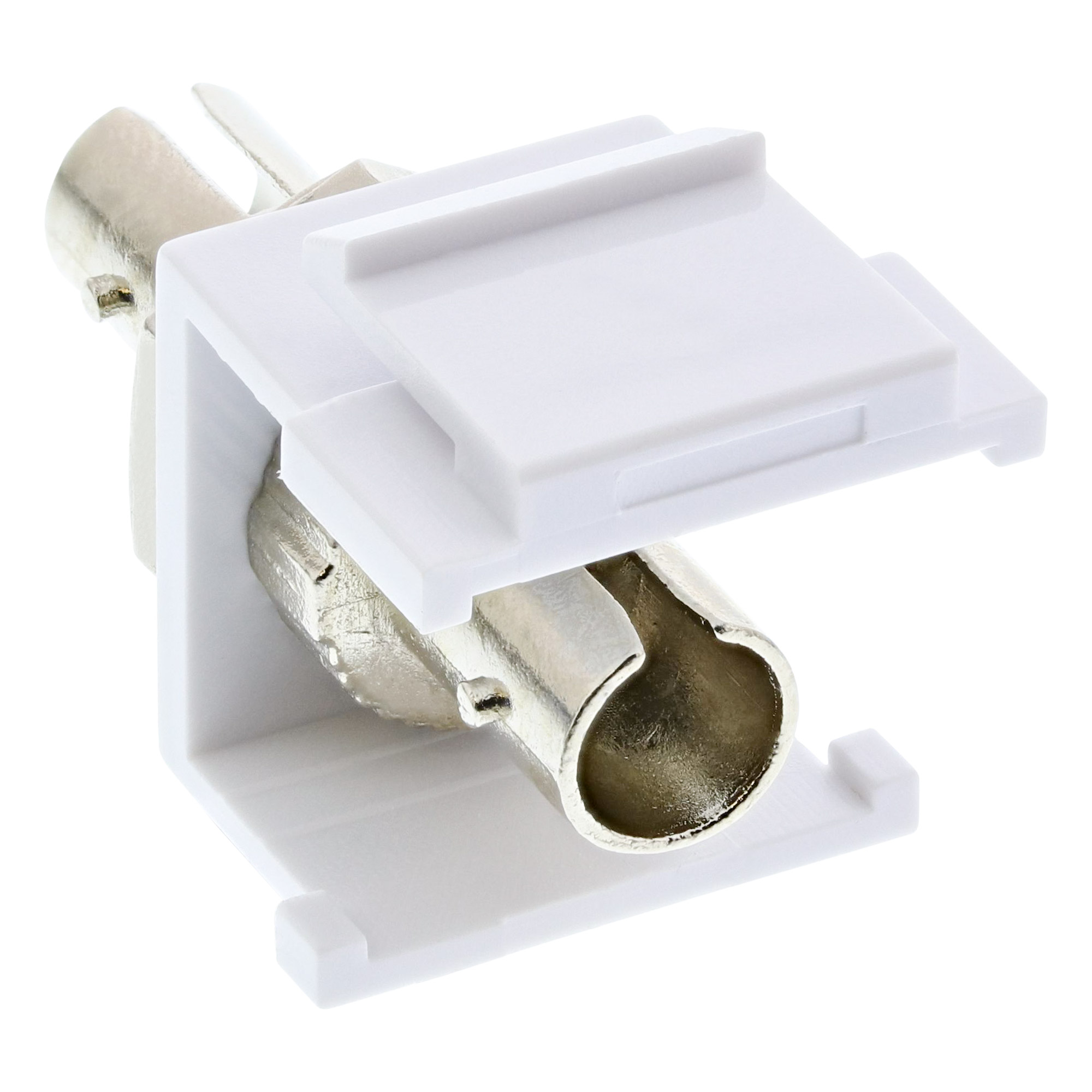 Inline® LWL Keystone Snap-in Kupplung, Simplex ST/ST, multimode, Keramik-Hülse