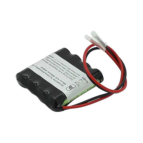 Notleuchtenakku NiMH 4,8V 600mAh F1x4 Micro AAA mit 200mm Kabel Notleuchtenakku NiMH 4,8V 600mAh F1x4 Micro AAA mit 200mm Kabel