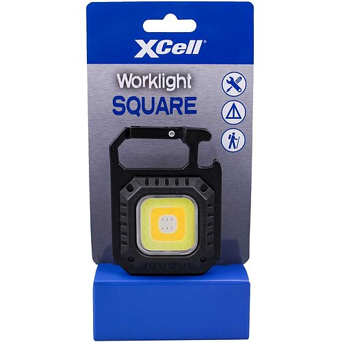 XCell Work Square LED-Akku-Leuchte im pratischen Thekendisplaydisplay mit 8 Stück Display