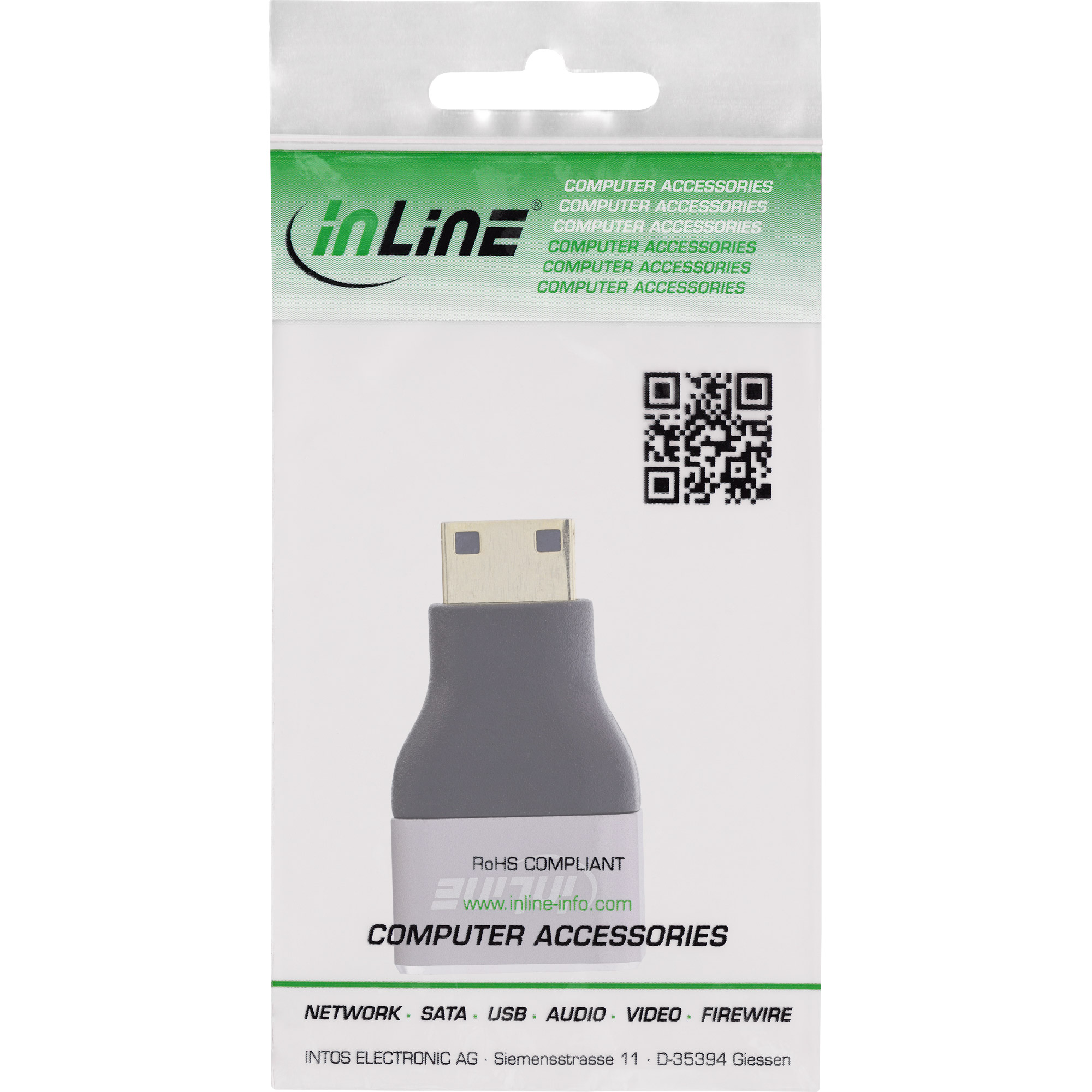 InLine® HDMI Adapter, HDMI A Buchse / Mini HDMI C Stecker, 8K UHD InLine® HDMI Adapter, HDMI A Buchse / Mini HDMI C Stecker, 8K UHD