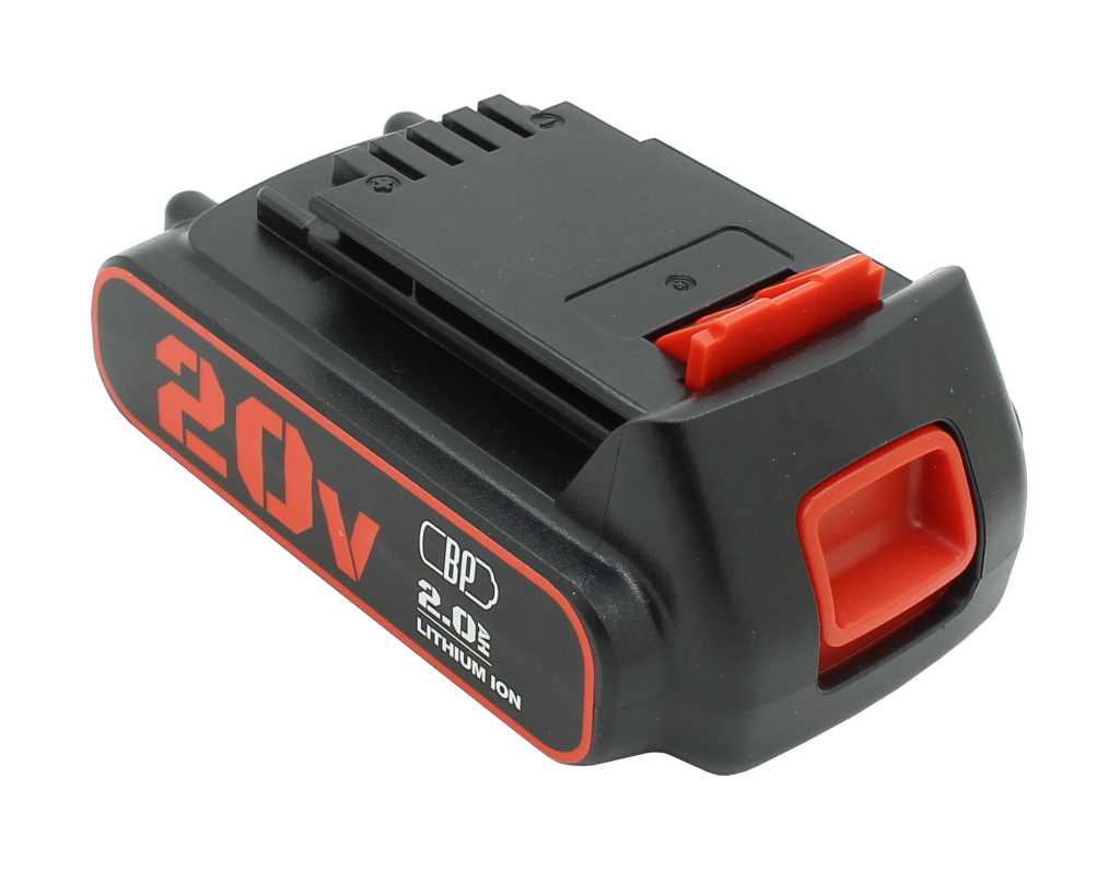 Werkzeugakku LiIon 20V 2,0Ah ersetzt Black & Decker LB20 Werkzeugakku LiIon 20V 2,0Ah ersetzt Black & Decker LB20