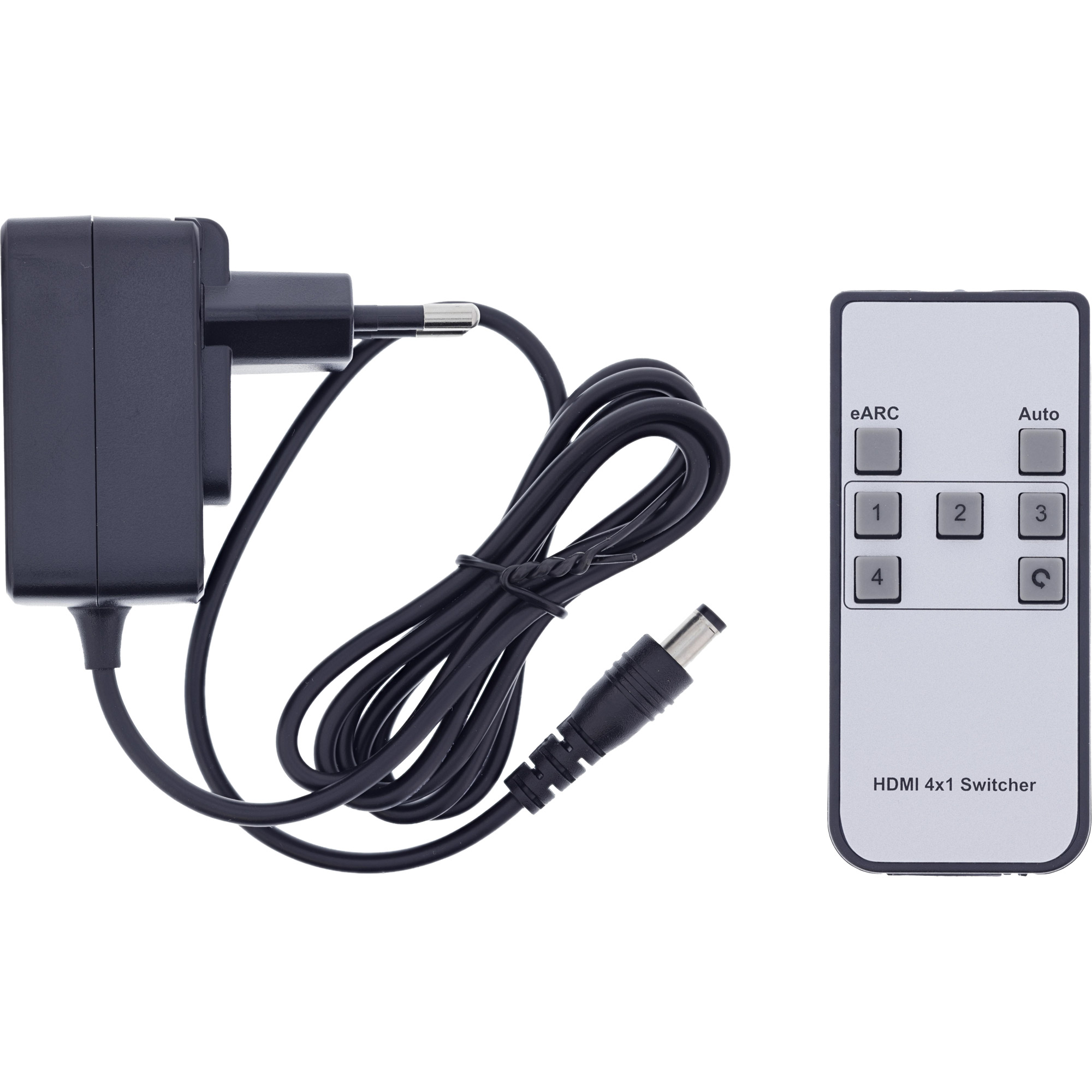 InLine® HDMI Switch, 4-fach, 48Gb/s, 8K@60Hz, mit Audio-Auskopplung
