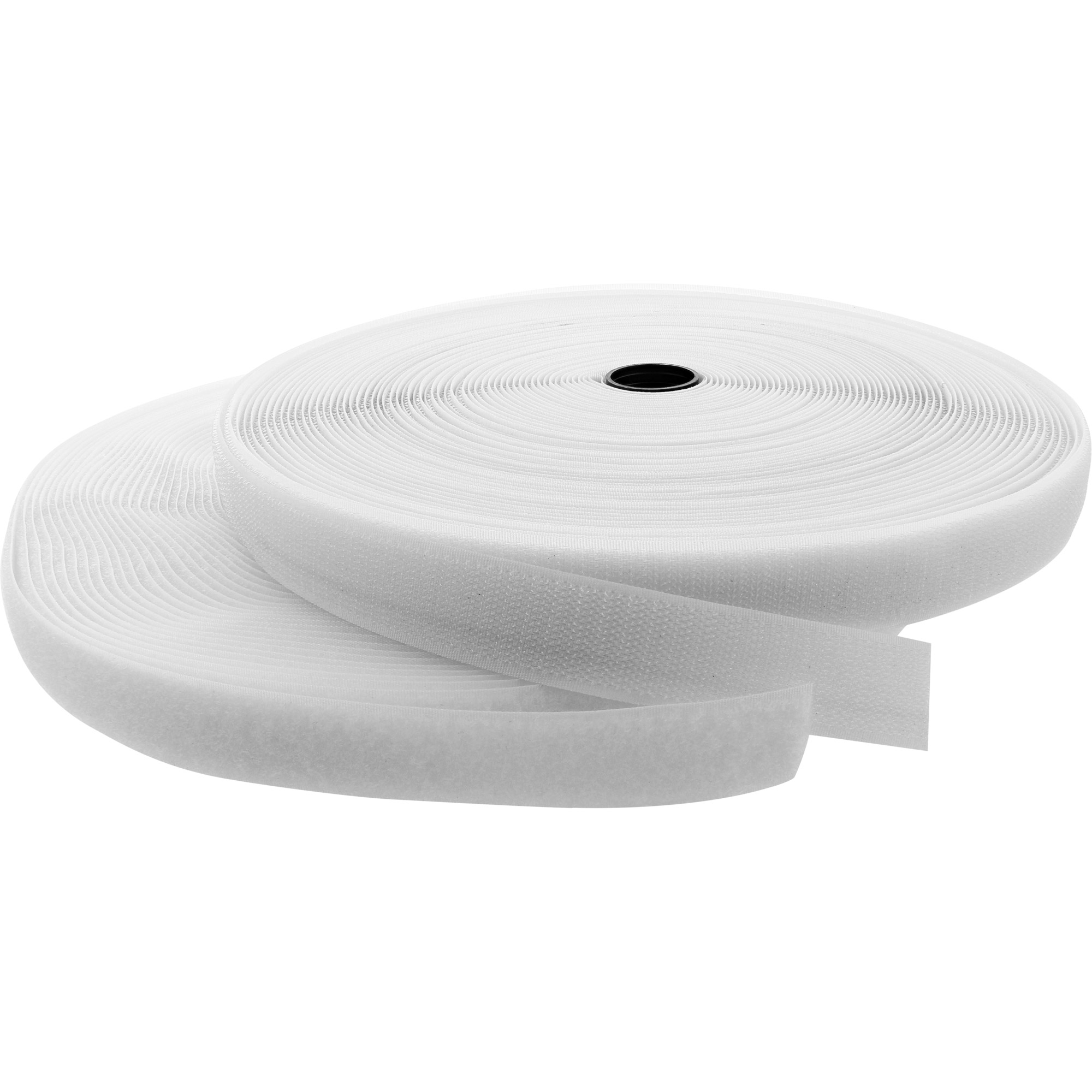 Inline® Kabelbinder, Klettband 2-teilig, 25mm, weiß, 25m