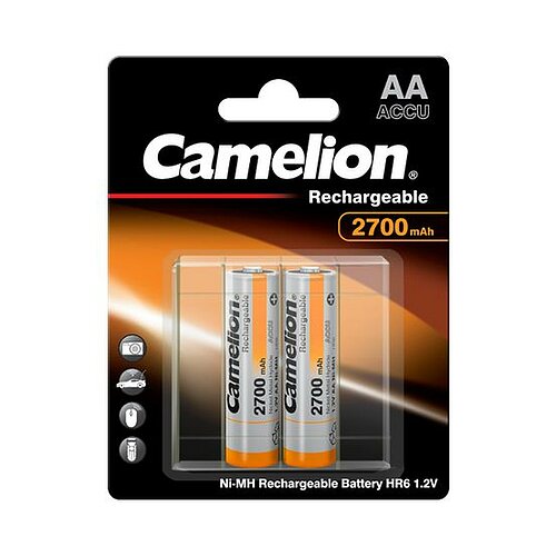 2x Camelion NiMH AA Mignon 2700mAh HR6 Classic Akku mit Aufbewahrungsbox