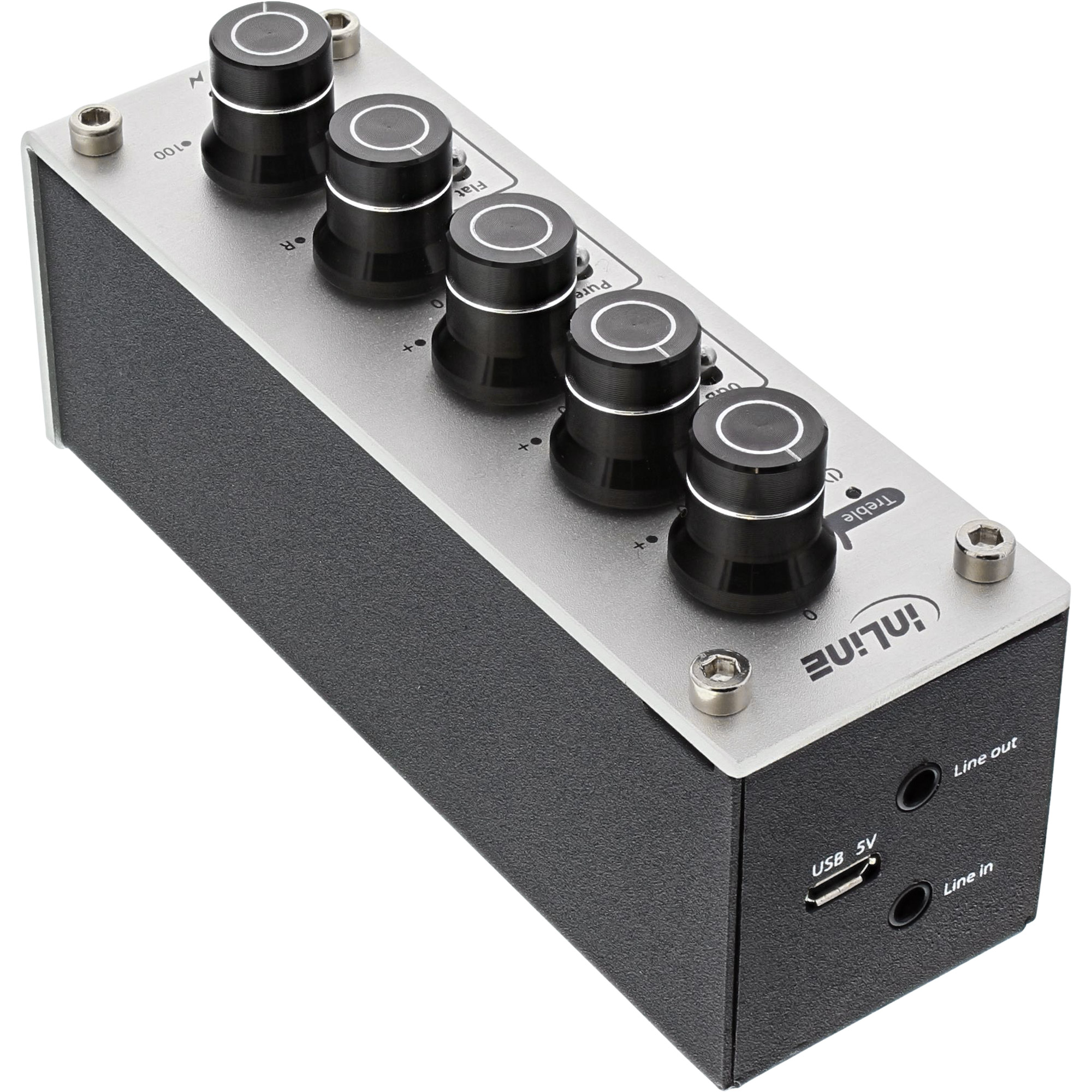 InLine AmpEQ mobile, Hi-Res AUDIO Kopfhörer-Verstärker und Equalizer, mit Akku