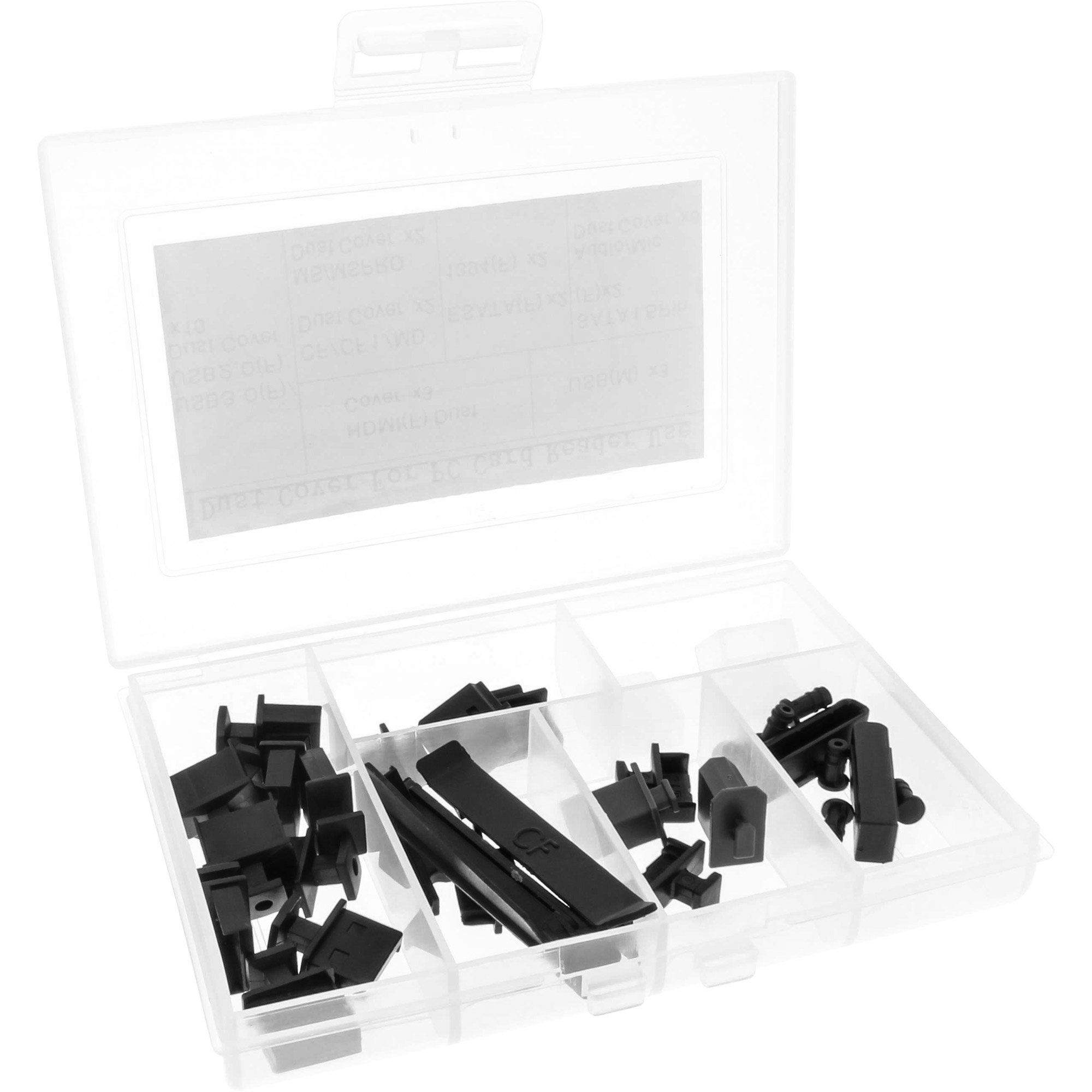 Inline® Staubschutz-Set, für Frontpanel und Cardreader, 30-teilig