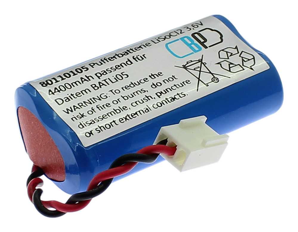 Pufferbatterie LiSoCl2 3,6V 4000mAh ersetzt DAITEM BATLi05