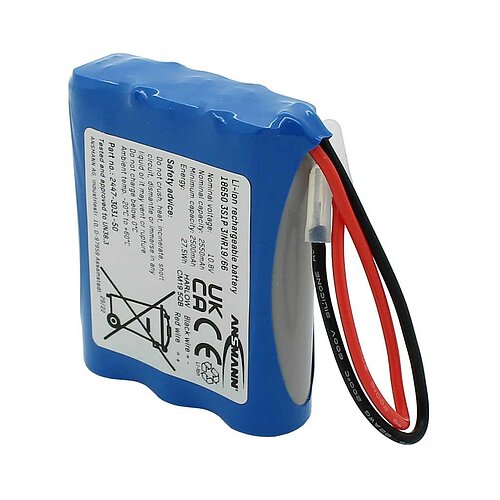 Ansmann Akkupack LiIon 10,8V 2550mAh 3S1P 2447-3031-60
